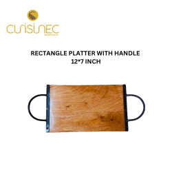 RECTANGLE PLATTER W/ HDL 12*7"