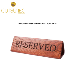 WOODEN RESERVED BOARD