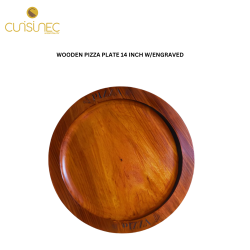 WOODEN PIZZA PLATE 14 INCH