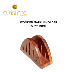 WOODEN NAPKIN HOLDER 5.5*3 INCHES