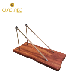 WOODEN TIKKA PLATTER 2 HOOKS