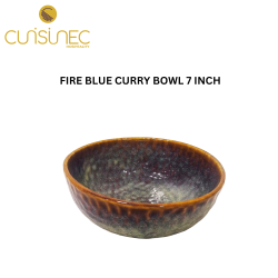 FIRE BLUE CURRY BOWL 7 INCH