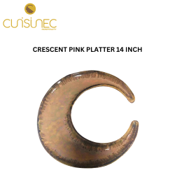 CRESCENT PINK PLATTER 14" INCH