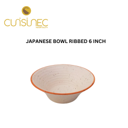 JAPANESE BOWL RIBBED 6 INCH