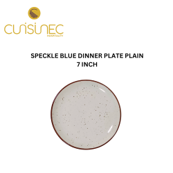 SPECKLE BLUE QUARTER PLATE PLAIN 7" INCH
