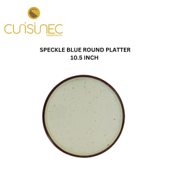 SPECKLE BLUE ROUND PLATTER 10.5" INCH