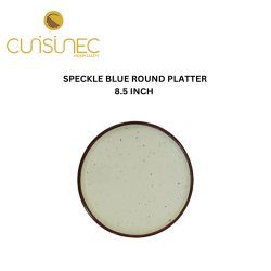 SPECKLE BLUE ROUND PLATTER 8.5" INCH