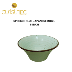SPECKLE BLUE JAPANESE BOWL 8" INCH