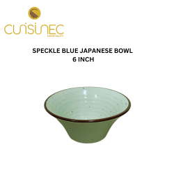 SPECKLE BLUE JAPANESE BOWL 6" INCH