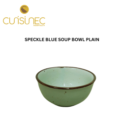 SPECKLE BLUE SOUP BOWL PLAIN