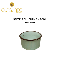 SPECKLE BLUE RAMKIN BOWL MEDIUM