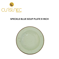 SPECKLE BLUE SOUP PLATE 9" INCH