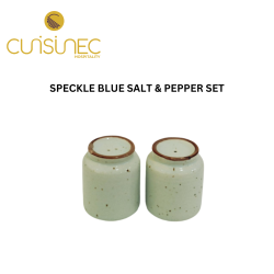 SPECKLE BLUE SALT & PEPPER SET