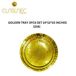 GOLDEN TRAY 3PCS SET 14*12*10