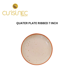 QUATER PLATE RIBBED 8.5 INCH