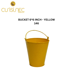 BUCKET 6*6 INCH - YELLOW