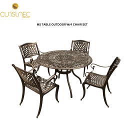MS TABLE OUTDOOR W/4 CHAIR SET