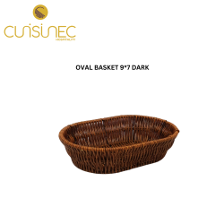 OVAL BASKET 9*7 DARK