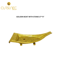 GOLDEN BOAT WITH STAND 17''*3''