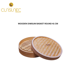 WOODEN DIMSUM BASKET ROUND 41 CM