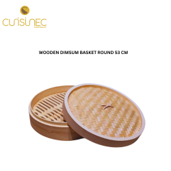 WOODEN DIMSUM BASKET ROUND 53 CM