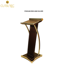 PODIUM RED AND SILVER