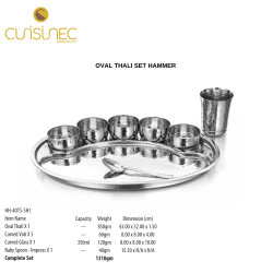 OVAL THALI SET HAMMER