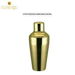 3 PCS COCKTAIL SHKR GOLD 510 ML
