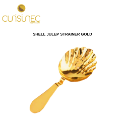 SHELL JULEP STRAINER GOLD