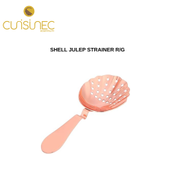 SHELL JULEP STRAINER ROSE GOLD