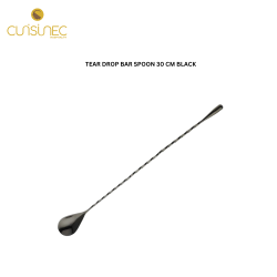 TEAR DROP BAR SPOON 30 CM BLACK