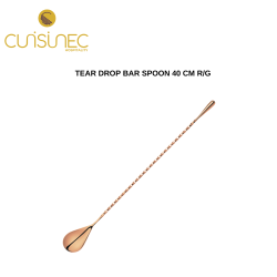 TEAR DROP BAR SPOON 40 CM ROSE GOLD