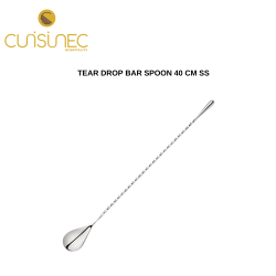 TEAR DROP BAR SPOON 40 CM SS