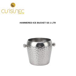 HAMMERED ICE BUCKET SS 1 LTR