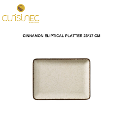 CINNAMON ELIPTICAL PLATTER 23*17 CM