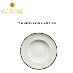 YESIL GREEN PASTA PLATE 27 CM
