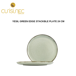 YESIL GREEN EDGE STACKBLE PLATE 24 CM