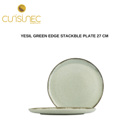 YESIL GREEN EDGE STACKBLE PLATE 27 CM