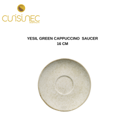 YESIL GREEN CAPPUCCINO SAUCER 16 CM