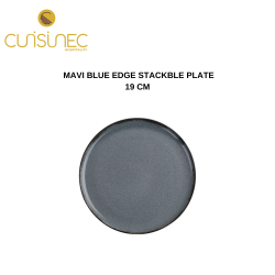 MAVI BLUE EDGE STACKBLE PLATE 19 CM