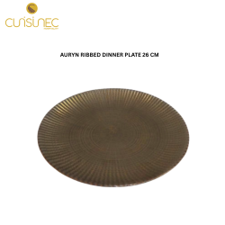 AURYN RIBBED DINNER PLATE 26 CM