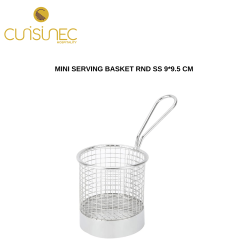 MINI SERVING BASKET RND SS 9*9.5 CM