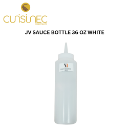 JV SAUCE BOTTLE 24 OZ WHITE