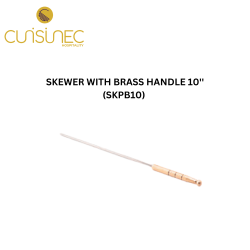 SKEWER WITH BRASS HANDLE 10''
