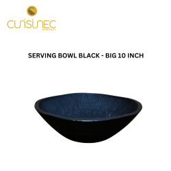 SERVING BOWL BLACK - BIG 10 INCH