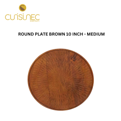 ROUND PLATE BROWN 10"- MEDIUM