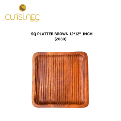 SQ PLATTER BROWN 12*12'' INCH