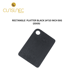 RECTANGLE  PLATTER BLACK 14x10 INCH - BIG
