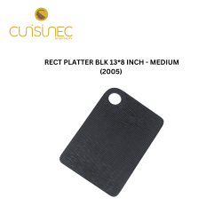 RECTANGLE  PLATTER BLACK 13x8 INCH - MEDIUM