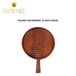 ROUND PAN BROWN 12" INCH